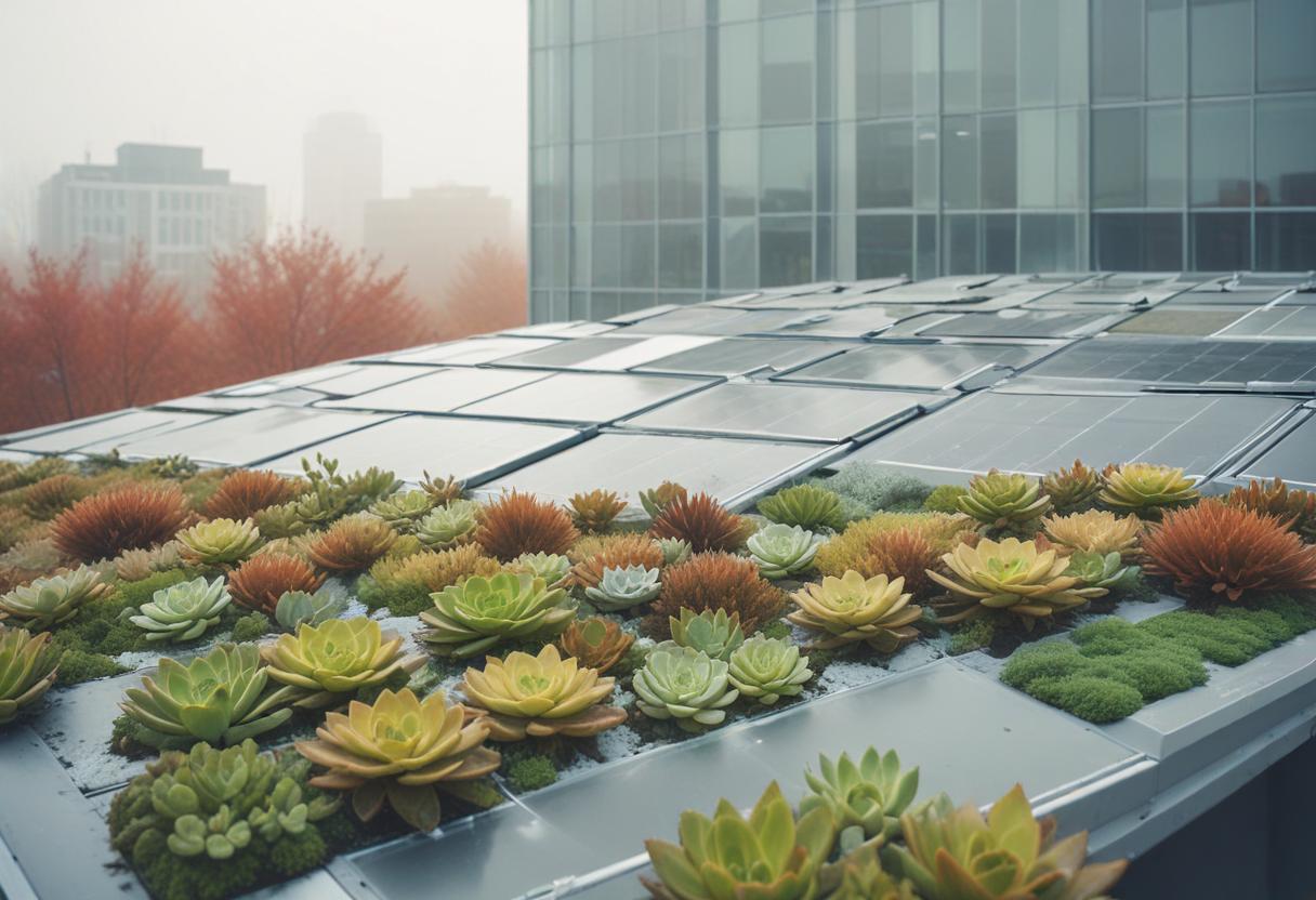 Garantindo Economia de Energia: Telhados Verdes e Painéis Solares em Aço