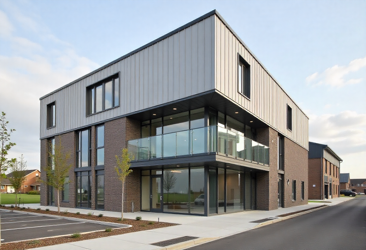 Revestimentos Externos: ACM, Aço Corten e Vidro Integrados à Estrutura